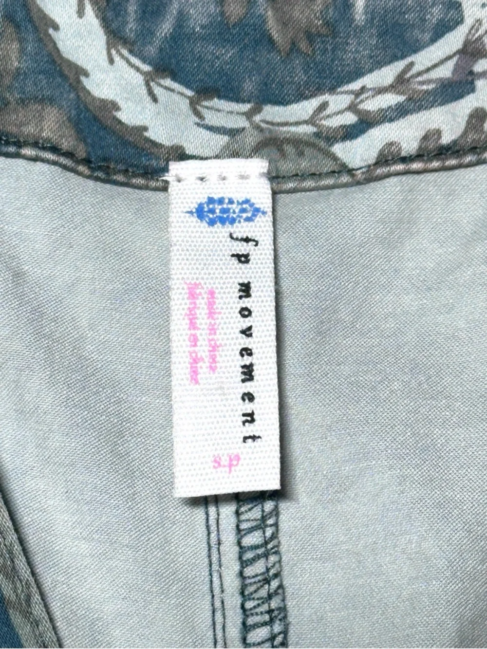 FP Movement Fast Track Onesie Jumpsuit in Trippy Green Design. Size Small - Picture 15 of 15